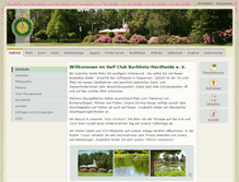 Tablet Screenshot of golfclub-buchholz.de